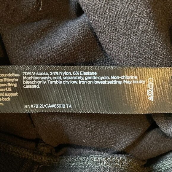 Eileen Fisher Black Pull On Straight Leg Ankle Pants Size XS - Picture 6 of 6